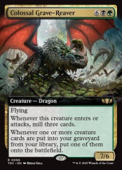 Colossal Grave-Reaver Tarkir- Dragonstorm Commander Bordless
